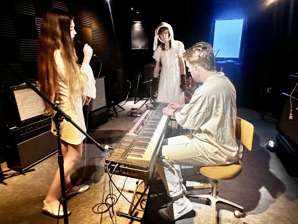 Trio Rehearsing for their upcoming show in Gramercy Rehearsal Studio
