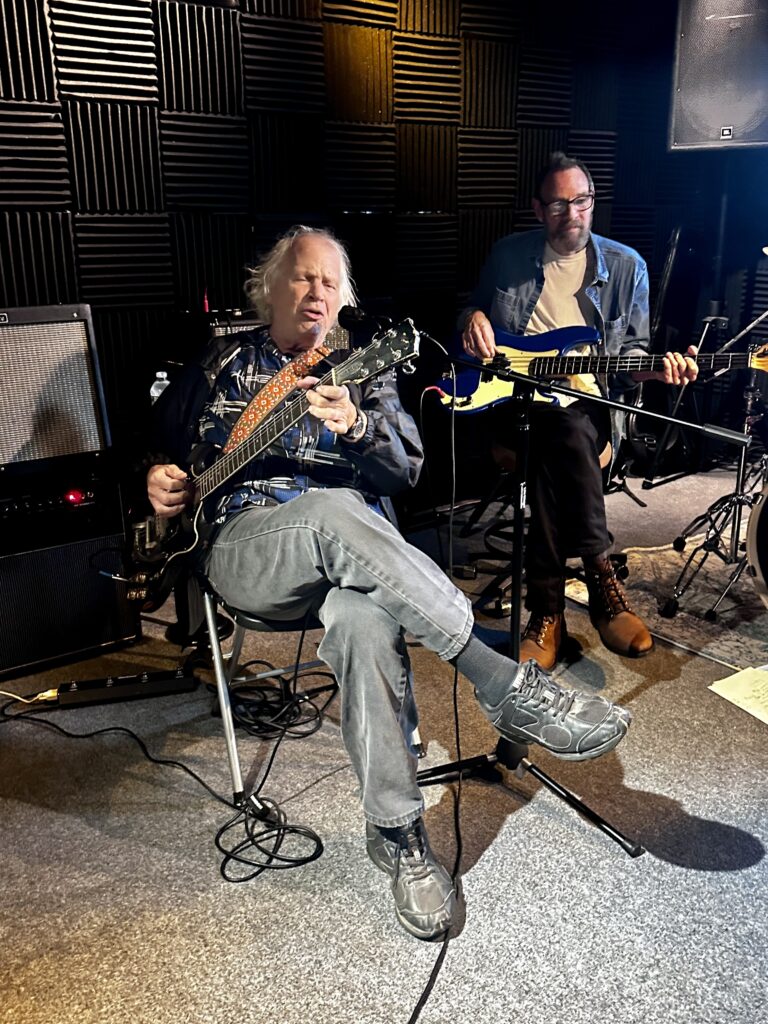 Kicking back playing some laid back blues at Gramercy Rehearsal Studios